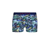 ARTHUR - Boxer Tropical para hombre - Costuras planas - Banda elástica firmada - Algodón procedente de la agricultura ecológica - Multicolor - Talla S, multicolor, S