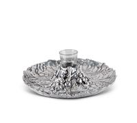 Arthur Court Aluminio Metal Grape Patrn de queso didbit Hors D'Oeuvres Bande