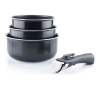 ARTHUR MARTIN Set 3 Macetas 16/18/20cm para Todas las Fuentes de Calor Incluida Inducción