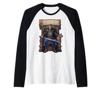 Arthur Rex Britannorum Rey Arturo Trono Gráfico Camiseta Manga Raglan