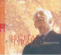 Arthur Rubinstein – Récital pour Israël – CD – Rubinstein Ed. vol. 80 (1975)