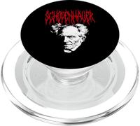 Arthur Schopenhauer Diseño de la filosofía Death-Metal PopSockets PopGrip para MagSafe