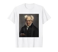 Arthur Schopenhauer Filósofo alemán Filosofía Moralidad Camiseta gráfica económica, Hombre, Blanco, XL
