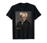 Arthur Schopenhauer Filósofo alemán Filosofía Moralidad Camiseta gráfica económica, Hombre, Negro, XL
