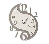 Arti & Mestieri® Reloj de pared Karma de hierro de color barro y marfil