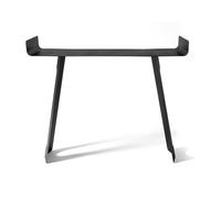 Arti & Mestieri Tibet - Consola de entrada de diseño, 100% fabricada en Italia, de hierro, 110 x 35 x 85 cm de altura, color negro