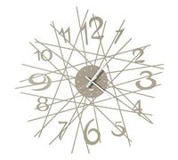 Arti & Mestieri Zig Zag - Reloj de pared de diseño, 100% fabricado en Italia, de hierro, diámetro 70 cm, color beige