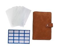 ARTIBETTER 1 Juego Cuaderno de Presupuesto con Funda de PU y Transparentes Organizador de Anillas para Planificación para Presupuestos y Oficinas