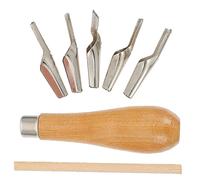 ARTIBETTER 1 Juego cuchillo de trinchar de tallado de arcilla Herramientas de pintura de arte espátulas para pintar al óleo suministros de pintura al óleo de madera Light Brown