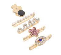 Artibetter 1 Juego De Dijes Para Correa De Reloj: Anillos De Joyería Para Correa De Reloj Compatibles Con Bandas De Para, Accesorios De Aleación De Zinc Para Una Decoración