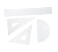 Artibetter 1 Juego De Regla De Dibujo Herramienta De Geometría Matemática Transparente Regla Recta Transparente Dibujo para Aula Cuadrados Métricos Kit para Estudiantes Regla
