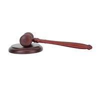 Artibetter 1 juego Martillo de Juez de Madera Herramienta para Abogados y Jueces Martillo de Subasta Compacto y Portátil Sonido y Fuerte para y Reuniones