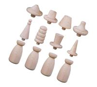 Artibetter 1 Juego Muñeca De Madera Muñecas Arte Gorras Juego De Títeres Gente De Clavijas Inacabadas Jugar PE Gente para Bebé Juguete Suministros De Bricolaje para Juguete De Niña