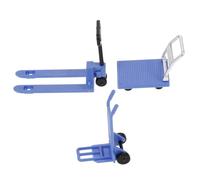 ARTIBETTER 1 Juego Ornamentos de Mini Modelo Adorno de Mini Carretilla elevadora Modelo de Carro de Plataforma Mini casa Carro de Plataforma para casa el plastico Sky-Blue