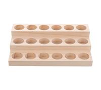 Artibetter 1 Unidad de 3 Capas de Aceites Esenciales Estante de Almacenamiento de Madera Aceites Esenciales Organizador de Exhibición de Esmalte de Uñas