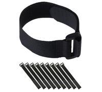 Artibetter 10 Correas de Amarre Reutilizables de Nylon Diseño de Hebilla y Cinta Adhesiva para Juegos en Equipo y Actividades Cooperativas