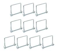Artibetter 10 pasadores de bloqueo de eje cuadrado | Pestillos de acoplamiento de seguridad de 7,5 cm x 6,2 cm para remolque utilitario, pasador de enganche de bloqueo de eje de de fuerza de alta