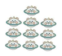 Artibetter 10 Piezas Colgante De Bricolaje Llavero Decoración De Conejito Perlas Lindas Encantos De Animales Encanto Del Planeta Animal De Dibujos Animados Clave Diy Encanto Aleación Sky-blue
