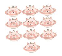 Artibetter 10 Piezas pulsera haciendo encanto obsequios personalizados accesorios de dibujos animados encanto colgante de llavero colgantes de estilo de dibujos animados aleación DIY encanto
