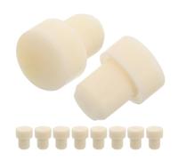 ARTIBETTER 10 piezas Tapones de Goma Reutilizables para Botellas de Vidrio Sellado Seguro y Retención de Aroma para Vino y Aceites Esenciales Compatibles con Botellas Pequeñas Prácticos para