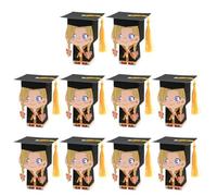 Artibetter 10 Unidades Caja de Dulces para Graduación Forma de Gorro de Doctor para Niña, Material Papel, Diseño Creativo y Fácil de Usar para Fiesta de Graduación
