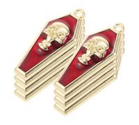 Artibetter 10 Unidades Dijes Colgante Decorativo Versátil y Delicado de Aleación Dorada de Calavera para Joyería Diy Adecuado para Proyectos de Halloween y Pulseras