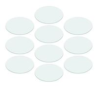 Artibetter 10 Unidades Gafas de Reloj de Vidrio Plano para Laboratorio Función de Plato de Evaporación, Resistente a Deformaciones, Adecuado para Aulas de Química y Experimentos Científicos