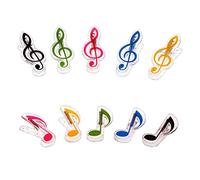Artibetter 10 unids bisagra clips nota música clip decorativo música clip página libro estacionario libro para los amantes del pianista