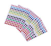 Artibetter 100 Hojas de Pegatinas Autoadhesivas Redondas Purpurina Láser para Codificación de Colores y Personalización de Planificadores en Oficina y Escuela