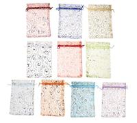 Artibetter 100 Piezas Bolsas de Organza con Cordón para Dulces Joyas y Detallitos para Bodas y Fiestas Almacenamiento Práctico y Decorativo