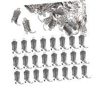 Artibetter 100 Piezas Colgantes de Aleación Forma de Bota para Fabricación de Joyas Perfectos para Pulseras y Collares Diy