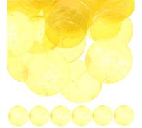 Artibetter 100 Piezas Conchas Planas Redondas con Doble Accesorios DIY para Hacer Pendientes Pulseras y Decoración Artesanal y Suave