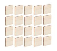 ARTIBETTER 100 Piezas de Madera en Forma Cuadrada 2 Cm para Manualidades DIY y Actividades Artísticas Infantiles