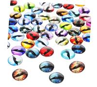 ARTIBETTER 100 Piezas De Ojos Autoadhesivos para Hacer Manualidades De Halloween Ojos Saltones Realistas para Ojos Falsos Realistas Decoración De Globos Oculares para Juguetes De Peluche