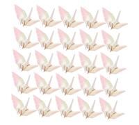 ARTIBETTER 100 Piezas Origami Crane Handmade Paper Decoration For Wedding Party Shower Outdoor Durable Background Decor Pearlescent