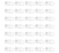 Artibetter 100 Piezas Unidades Deslizador de Riel para Cortinas Plástico Pequeño Doble Rueda para Rieles de Techo Ventana y Oficina Fácil Instalación Silencioso