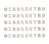 Artibetter 100 Unids Número de madera Scrapbooking adornos para DIY Craft Home Decor