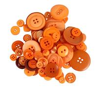 ARTIBETTER 1000 Piezas Kit de Botones de Resina de Color para Manualidades por Bolsa para Costura Scrapbooking y Proyectos Diy Naranja