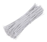 Artibetter 1000 Piezas Unidades Bridas Alambre Hierro Revestidas Plástico Negras para Organización Cables Hogar Oficina Kit Sujetacables Resistentes Flexibles Reutilizables