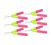 ARTIBETTER 12 Agujas para Crochet de Trenzas de 57 MM y 38 MM Herramientas para Extensiones de Cabello Accesorios para Tejer Rastas Set de 12 Piezas Mango Ergonómico Uso Profesional y