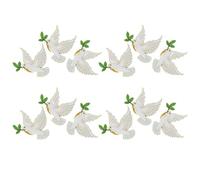 ARTIBETTER 12 Broches de Paloma Rama de Olivo, Pin de Solapa Brillante para Dama y Hombre, Complemento para Sombreros y Ropa en Fiestas y Eventos