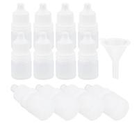 Artibetter 12 Frascos Gotero Pequeños de Plástico Color Claro 3 Ml, Botellas Cuentagotas Vacías Reutilizables Tapa de Rosca y Tapón, Envases Portátiles para Líquidos Oftálmicos y Aceites