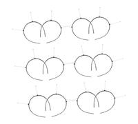 ARTIBETTER 12 Piezas Diadema De Kit De Accesorios Para El Cabello De Niñas Tocados Para El Pelo De Niña Diy Accesorios Para Chicas Diademas De Moda Masculina El Plastico Negro