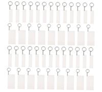 ARTIBETTER 120 Piezas Llaveros de Acrílico Transparente Set de Tableros para Diy y Decoración de Claves para y Recuerdos