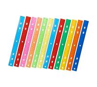 Artibetter 12piezas Reglas De Plástico De Color Reglas De Medición Reutilizables para Estudiantes para Dibujo Técnico Útiles De Oficina Aula