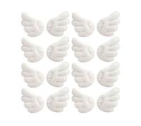Artibetter 15 Pares de Parches para Ropa Diseño de Alas de Ángel Blanco, Material de Franela, para Coser o Planchar en Ropa y Cuero en Bodas o Compromisos