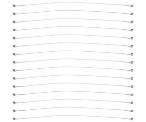Artibetter 15 Piezas Alambre de Acero Inoxidable para Cortar Queso y Manteca, Diseño Multipropósito, Tamaño 16.40x0.30x0.20 Cm, Adecuado para Cocina y Desayuno en Casa