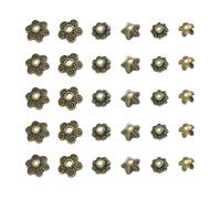 Artibetter 180 Piezas de Aleación Estructura Integral, Tapas de Cuentas en Forma de Flor para Hacer Collares y Pulseras, Accesorios Resistentes y Prácticos para Joyería DIY Varios estilos