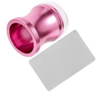 Artibetter 1juego Sello de Uñas de Silicona Transparente Grande Kit de Estampado de Manicura Profesional con Plantilla para Uñas Francesas y Estampador DIY para Diseños Color Color Aleatorio