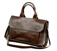 Artibetter 1pieza Bolsa De Cuero PU para Portátil Maletín De Negocios Bandolera Multifuncional para Estudiantes y Profesionales